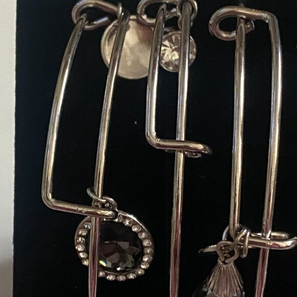 Christopher & Banks Silver Tone 5 Piece Bracelet Set-New in Box! - Picture 3 of 5